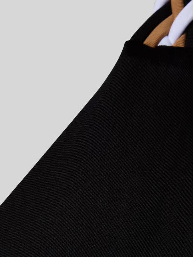Boss Badpak met vlecht-details model 'BRAID'