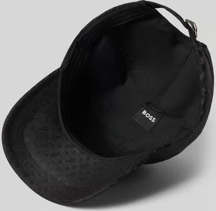Boss Baseballpet met monochroom motief