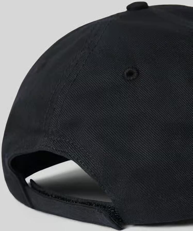 Hugo Boss Zwarte Katoenen Zonneklep Hoed Collectie Black Heren