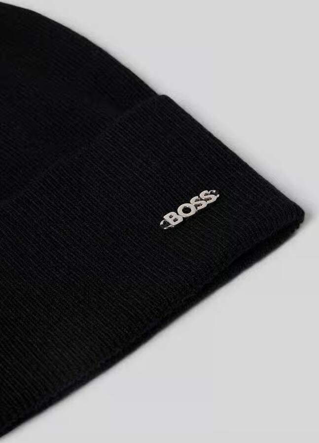 Boss Beanie van een mix van scheerwol en kasjmier model 'LARI' - Foto 4