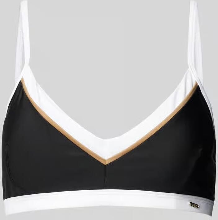 Boss Bikinitop met labelapplicatie model ' CODES'