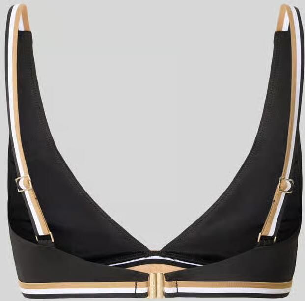 Boss Bikinitop met Labelapplicatie Model 'ICONIC TRINAGLE'