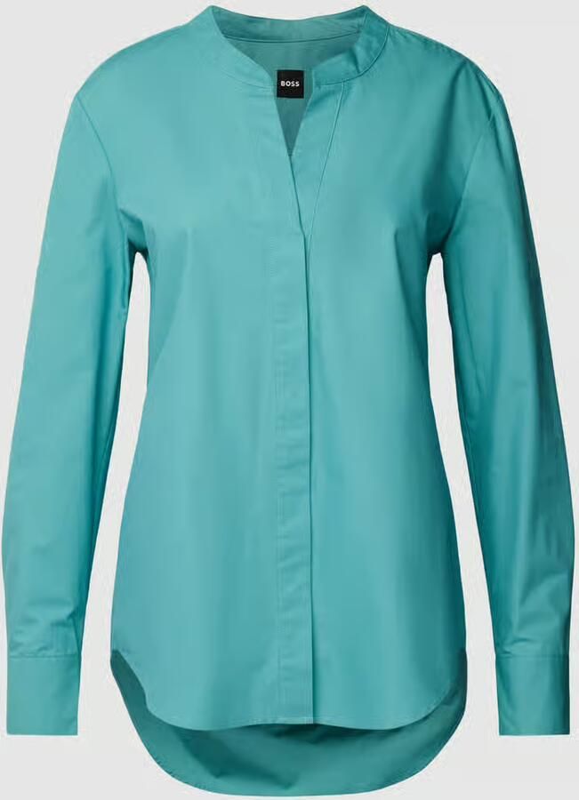 BOSS Black Women Blouse met verlengd rugpand model 'Benalia' - Foto 2