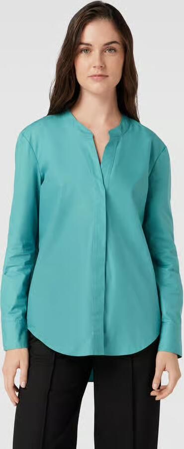 BOSS Black Women Blouse met verlengd rugpand model 'Benalia' - Foto 4