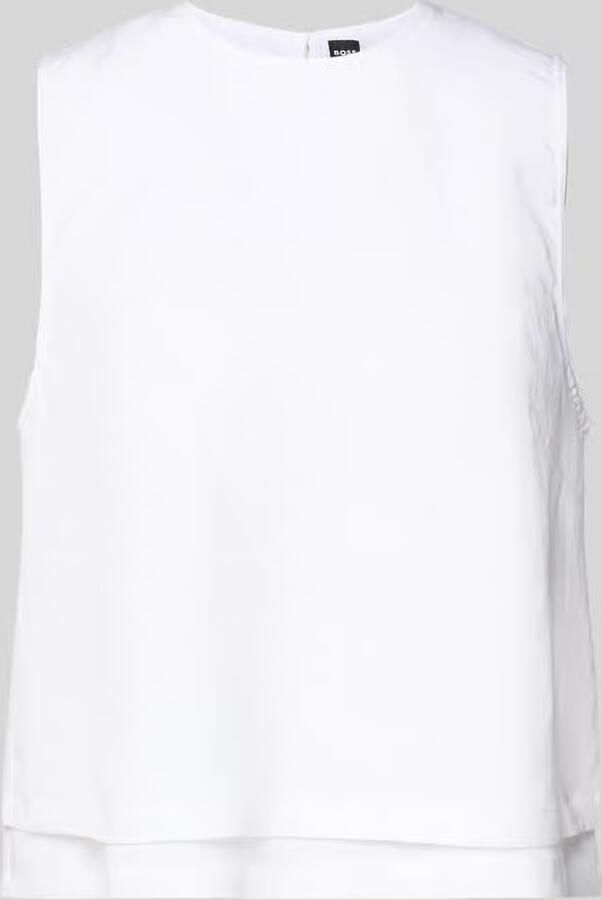 Boss Blousetop met open rug model 'BLINY' - Foto 2
