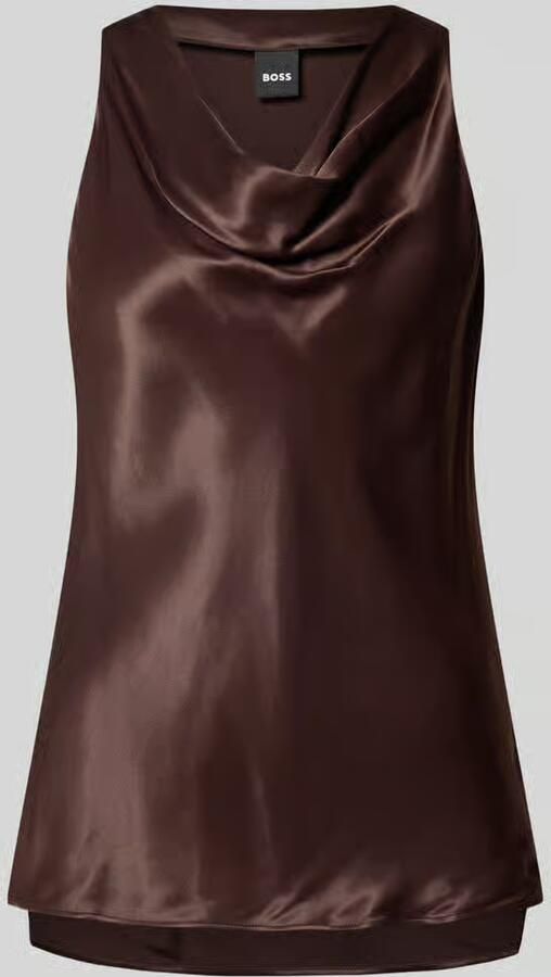 Boss Blousetop met watervalhals model 'BOUANA'