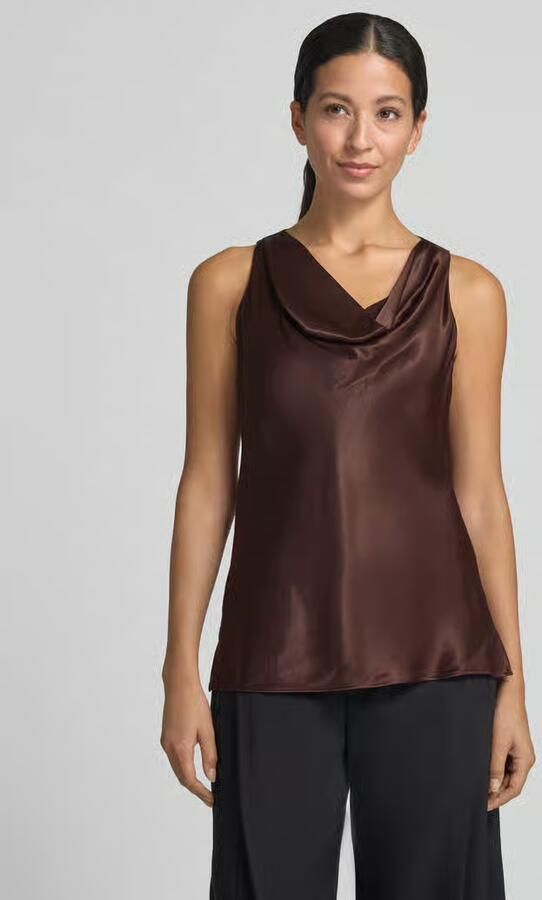 Boss Blousetop met watervalhals model 'BOUANA' - Foto 3