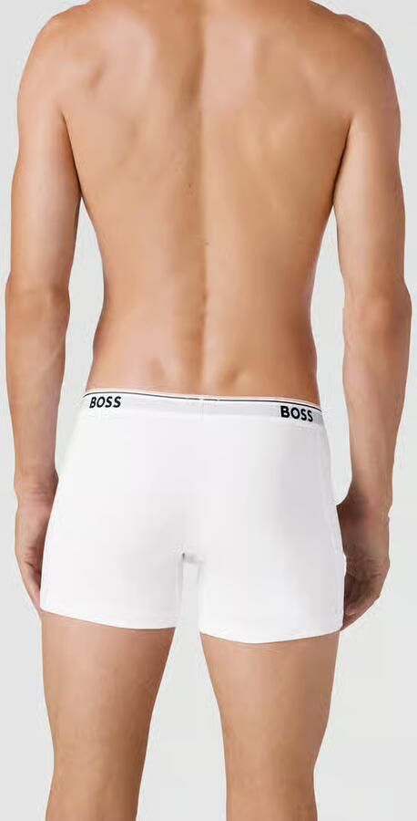 BOSS Lange boxershort BRIEF 3 PACK met in kleur bijpassende weefband (3 stuks) - Foto 9