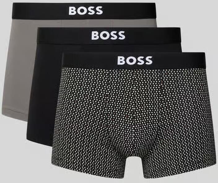 Boss Boxershort van biologische katoenmix model 'TRUNK 3P ONE' in een set van 3 stuks