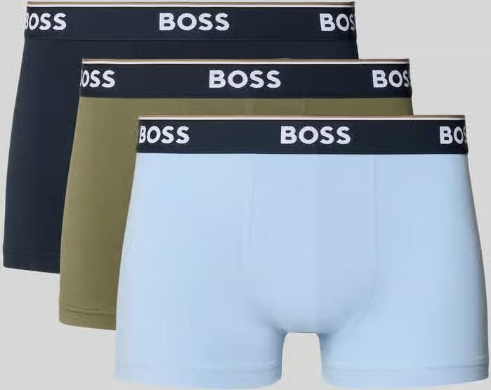 Boss Boxershorts van katoenmix in set van 3 model 'TRUNK 3P POWER' - Foto 5
