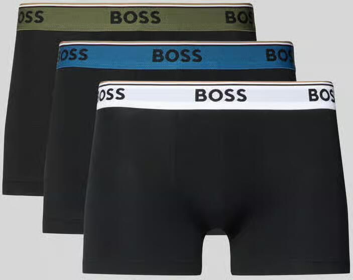 Boss Boxershorts van katoenmix in set van 3 model 'TRUNK 3P POWER' - Foto 3