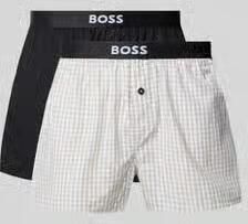 Boss Boxershorts van puur katoen in Set van 2