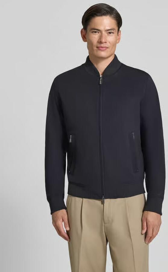 Boss boxy fit bomberjack met viscose model 'Hanry BMB' - Foto 2
