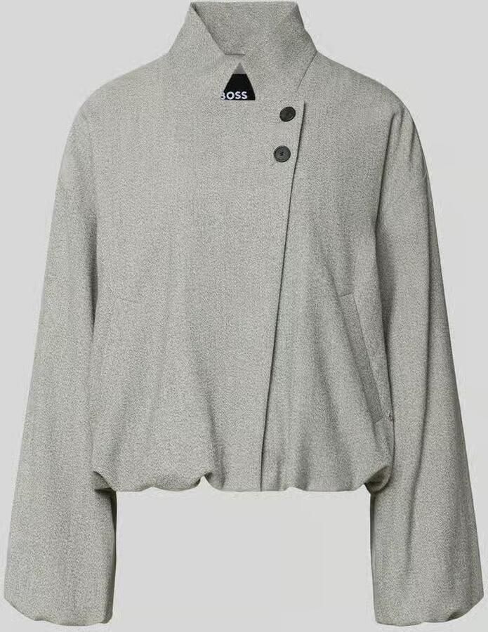 Boss Boxy fit korte blazer met wol model 'JAVATA'