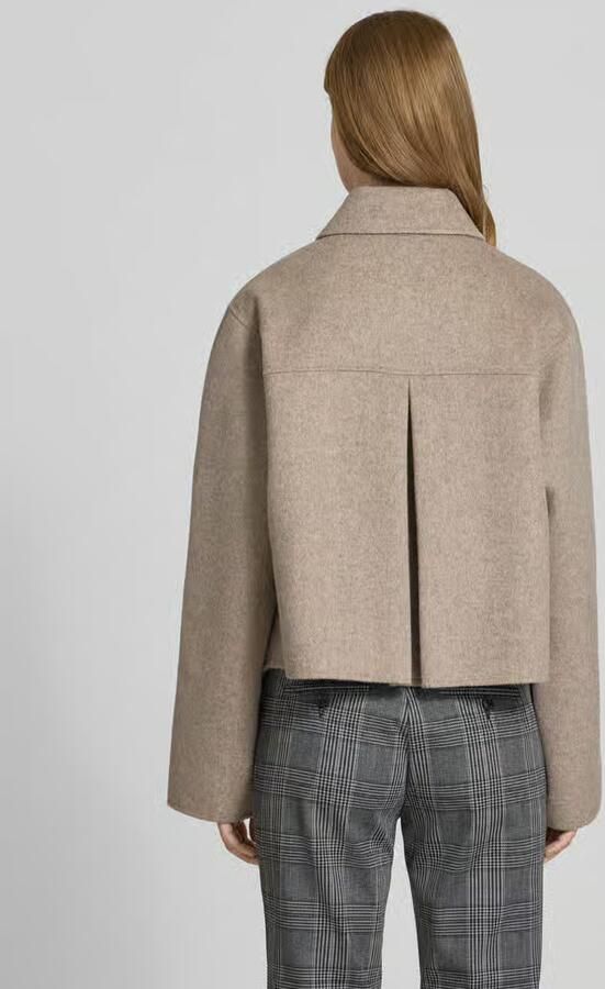 Boss Boxy fit wollen jack met blinde knoopsluiting model 'CAFETA'