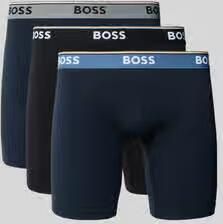 Boss Broek & boxershort van katoenmix in set van 3 model 'BOXERBRLONG 3P POWER'