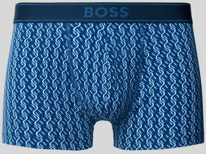 Boss Boxershort van katoenmix model 'Trunk 365 Print'