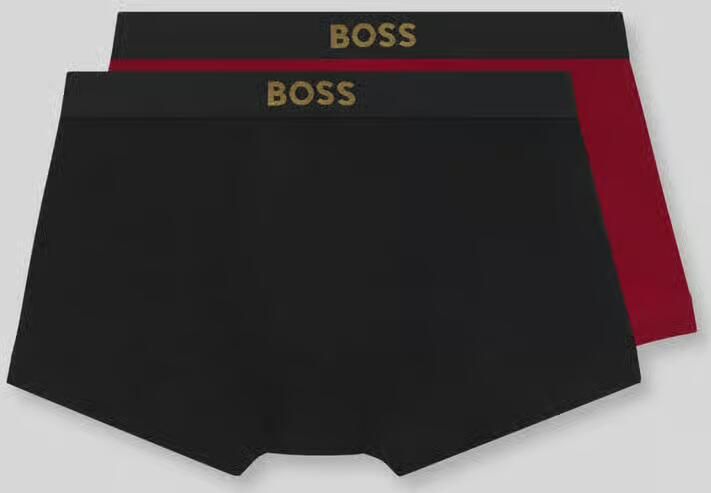 Boss Broek met contrasterend logo in band in set van 2