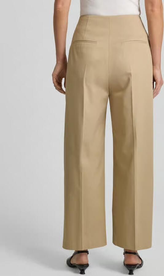 Boss Broek met rechte pijpen bandplooibroek van katoenmix model 'TULOTTA' - Foto 2