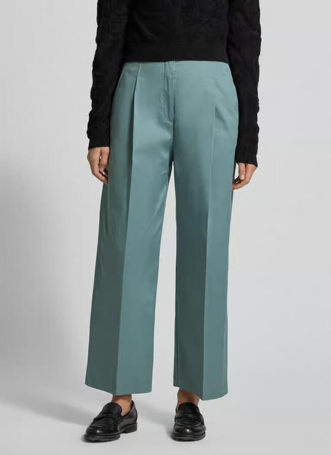Boss Broek met rechte pijpen bandplooibroek van katoenmix model 'TULOTTA' - Foto 2