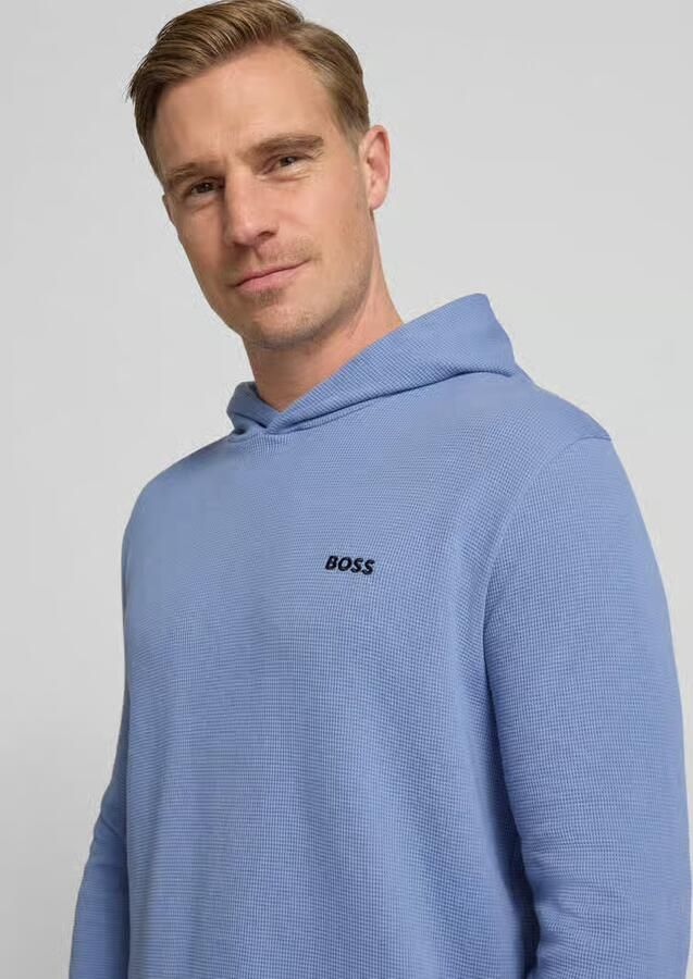 Boss Comfort fit hoodie van katoenmix model 'WAFFLE' - Foto 2