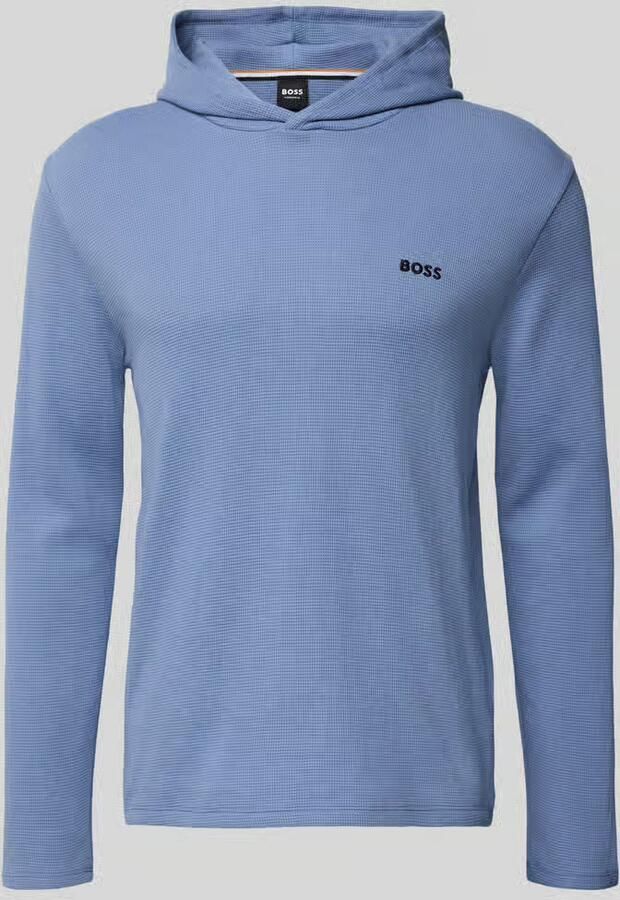 Boss Comfort fit hoodie van katoenmix model 'WAFFLE'