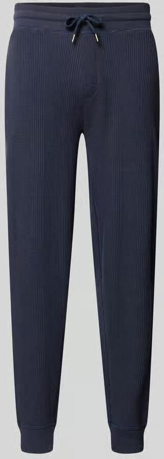 Boss Comfort fit sweatpants van katoenmix model 'STRUCTURE PANTS'