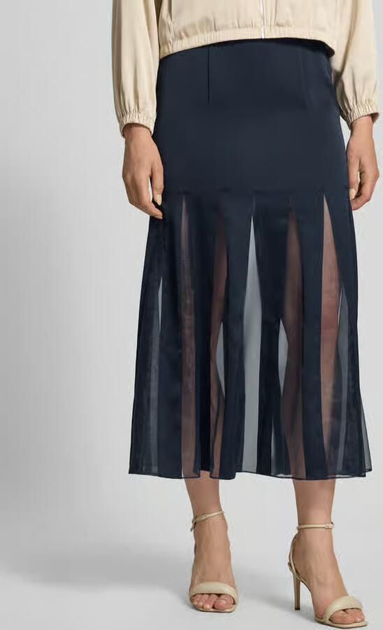 Boss Dames maxi-rok met transparante inzetten model 'VABELLI' - Foto 3
