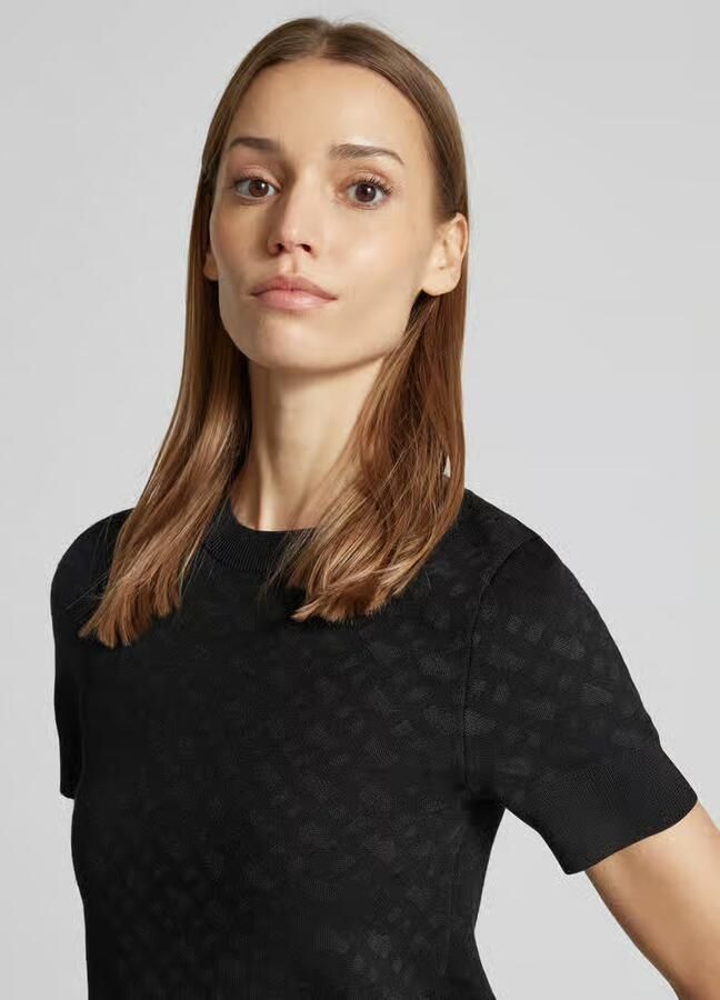 Boss Gebreid shirt met ronde hals model 'Forkena' - Foto 2