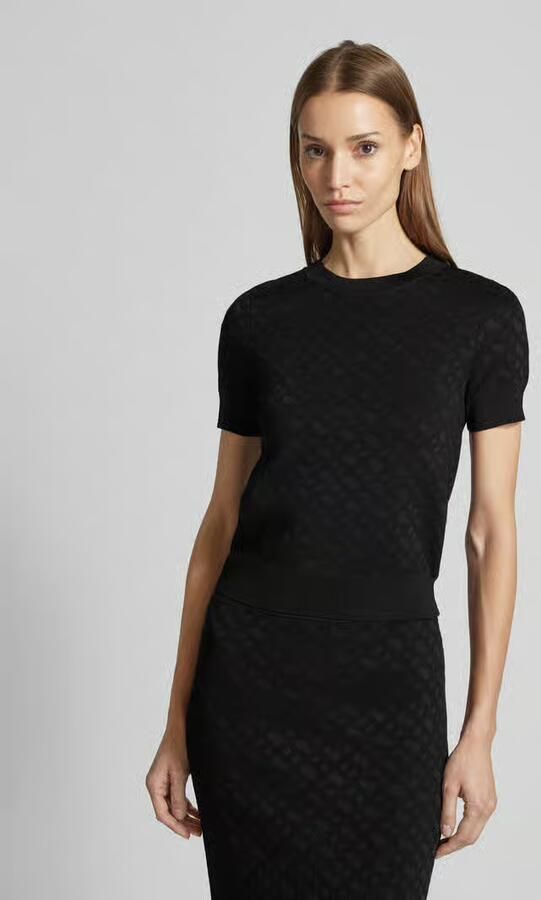 Boss Gebreid shirt met ronde hals model 'Forkena' - Foto 4