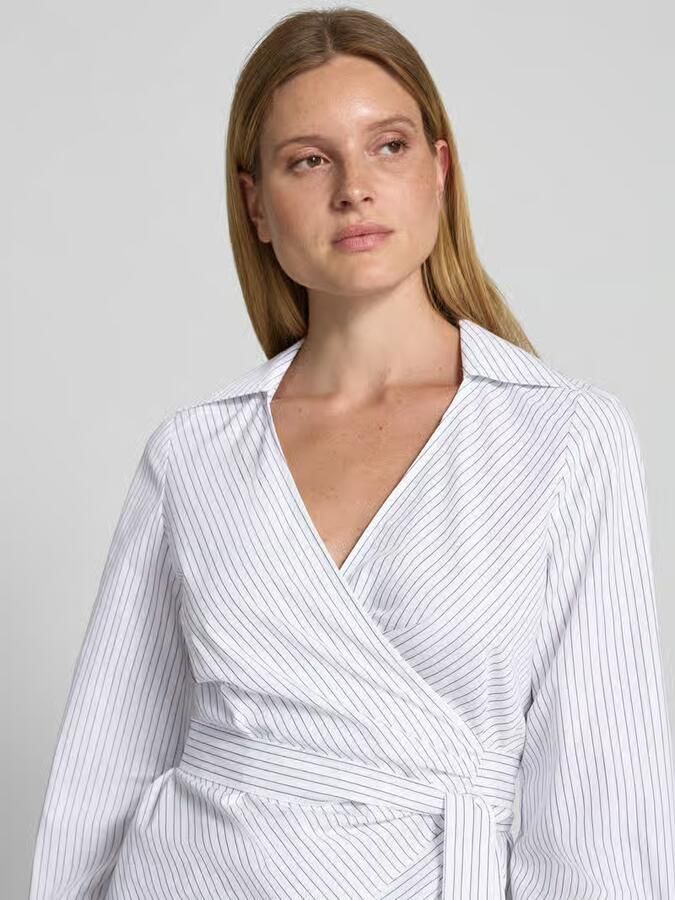 Boss Getailleerde blouse met lange mouwen van puur katoen model 'BEKANIA1'