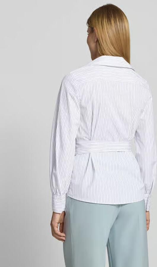 Boss Getailleerde blouse met lange mouwen van puur katoen model 'BEKANIA1'