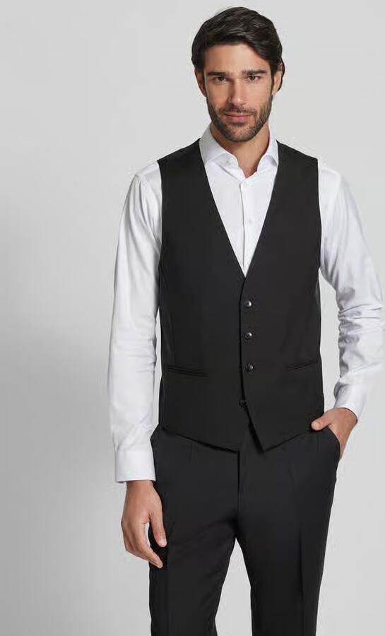 Boss Gilet met knoopsluiting - Foto 2