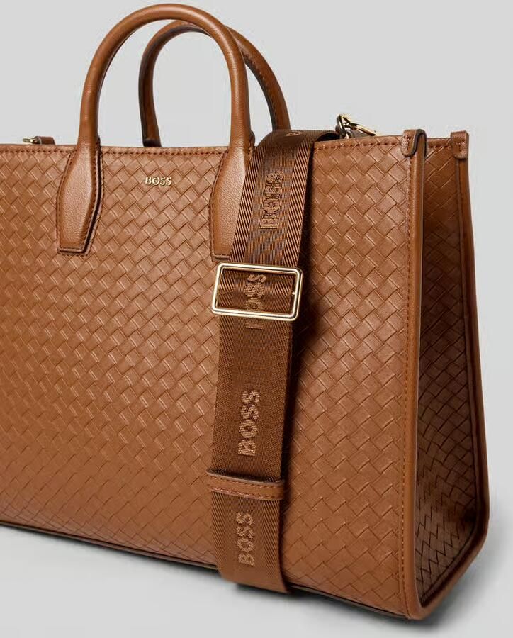 Boss Handtas met labelapplicatie model 'SANDY TOTE SQ' - Foto 2
