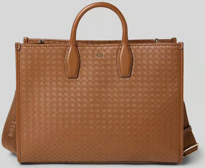 Boss Handtas met labelapplicatie model 'SANDY TOTE SQ'