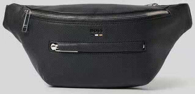 Hugo Boss Gestructureerde PU Leren Heuptas Zwart Black Heren - Foto 2