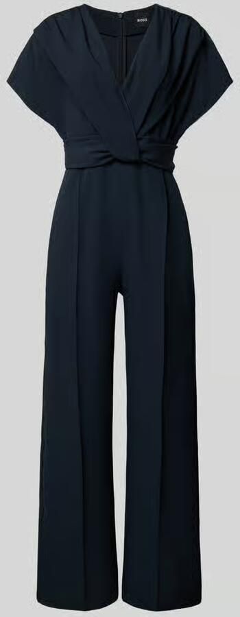 Boss Jumpsuit met V-hals model 'Debasa'