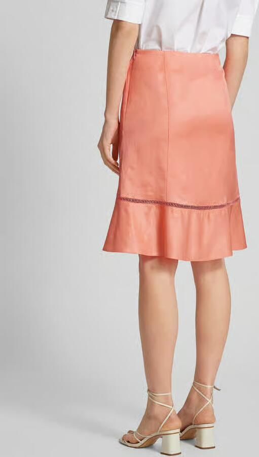 Boss Knielange rok in effen design model 'Vileina'