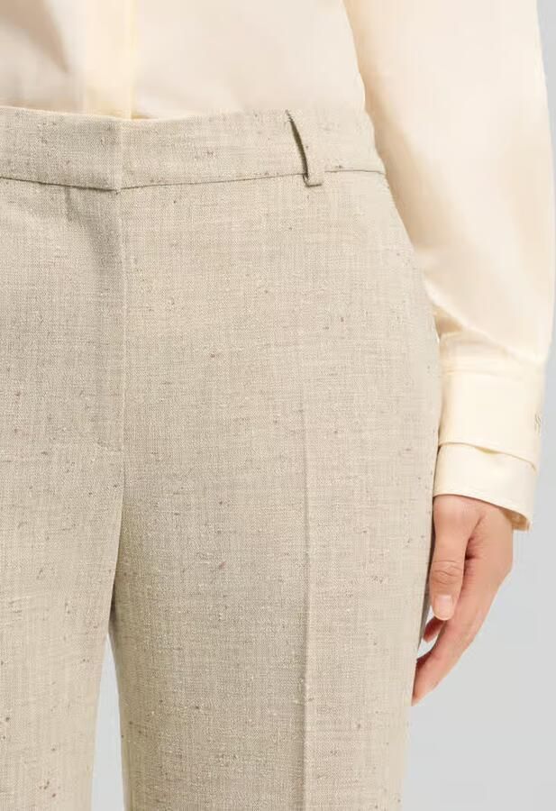 Boss Korte fit broek met uitlopende pijp model 'TALIA-CROP'