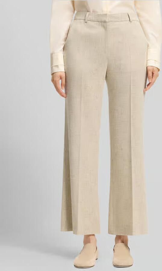 Boss Korte fit broek met uitlopende pijp model 'TALIA-CROP' - Foto 2