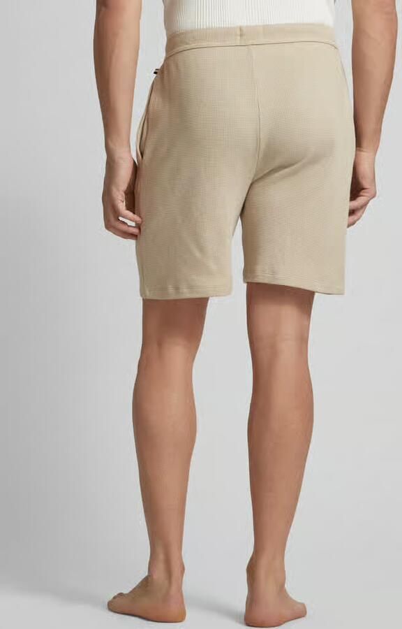 Boss Korte regular fit broek met structuurmotief - Foto 2