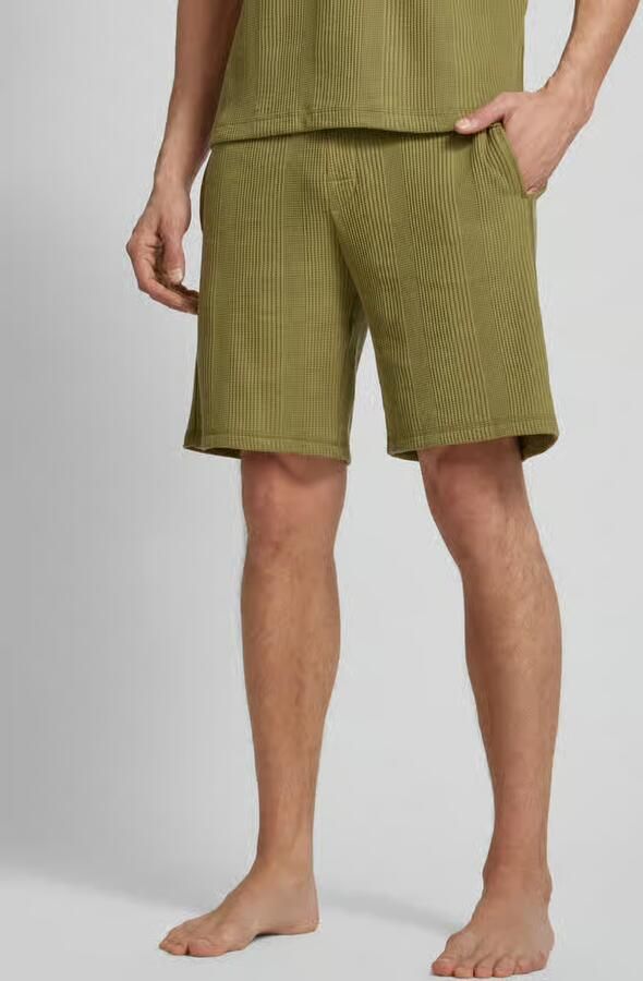 Boss Korte regular fit broek met structuurmotief - Foto 2