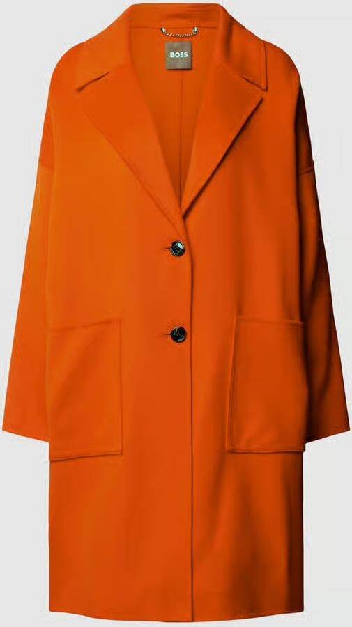 BOSS Black Women Lange jas met viscose model 'Cattina' - Foto 2