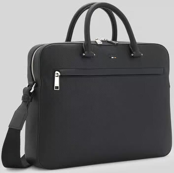 Hugo Boss Zwarte Documententas met Dubbele Rits Black Heren - Foto 2