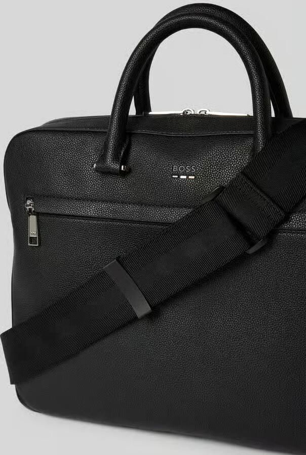 Hugo Boss Stijlvolle Documentenmap met Exclusieve Details Black Heren - Foto 2