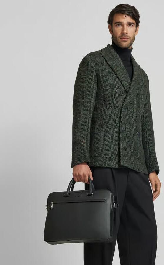 Hugo Boss Stijlvolle Documentenmap met Exclusieve Details Black Heren - Foto 3
