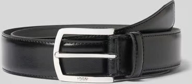 Boss Leren riem Claus-Tx-St_Sz35 met logo-gravering op de sluiting - Foto 9