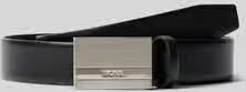 Hugo Boss Italiaans Leren Riem met Logo Gravure Black Heren - Foto 3