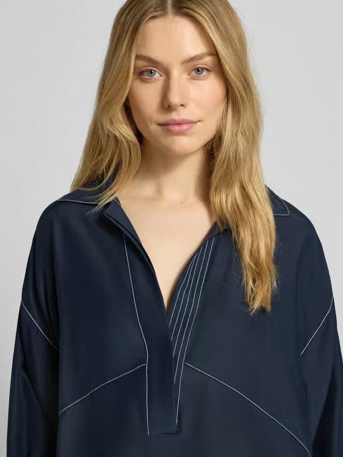 Boss Loose fit blouse met zijde model 'BRIZZY' - Foto 2