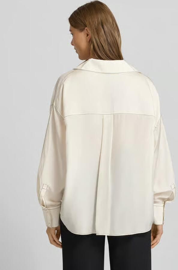 Boss Loose fit blouse met zijdegehalte Model 'BRIZZY'